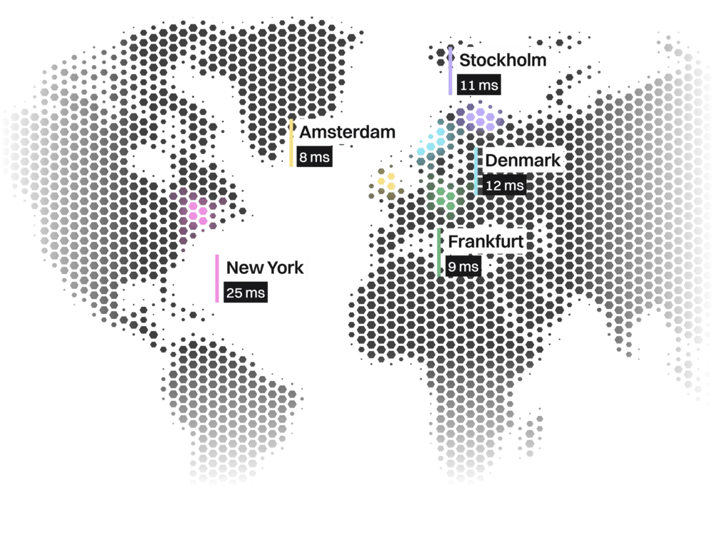 Global infrastructure world map
