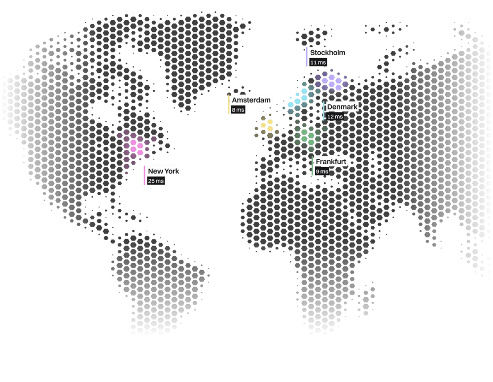 Global infrastructure world map